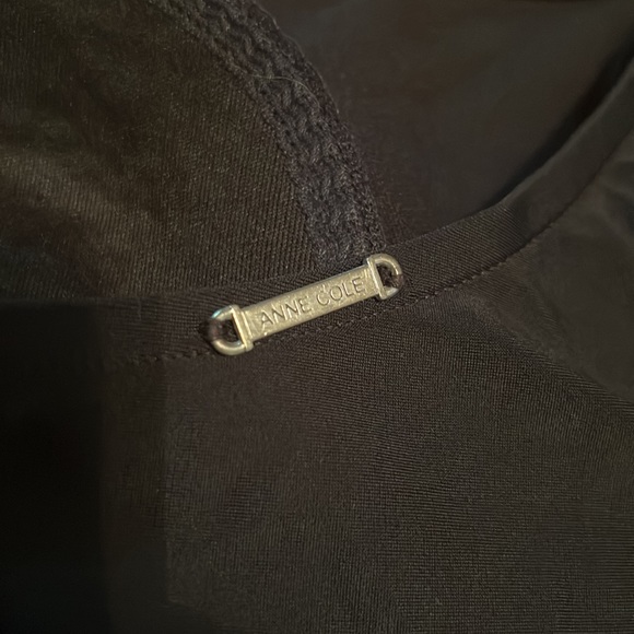 Anne Cole Black One Shoulder Swimsuit Size 10 - Picture 3 of 9